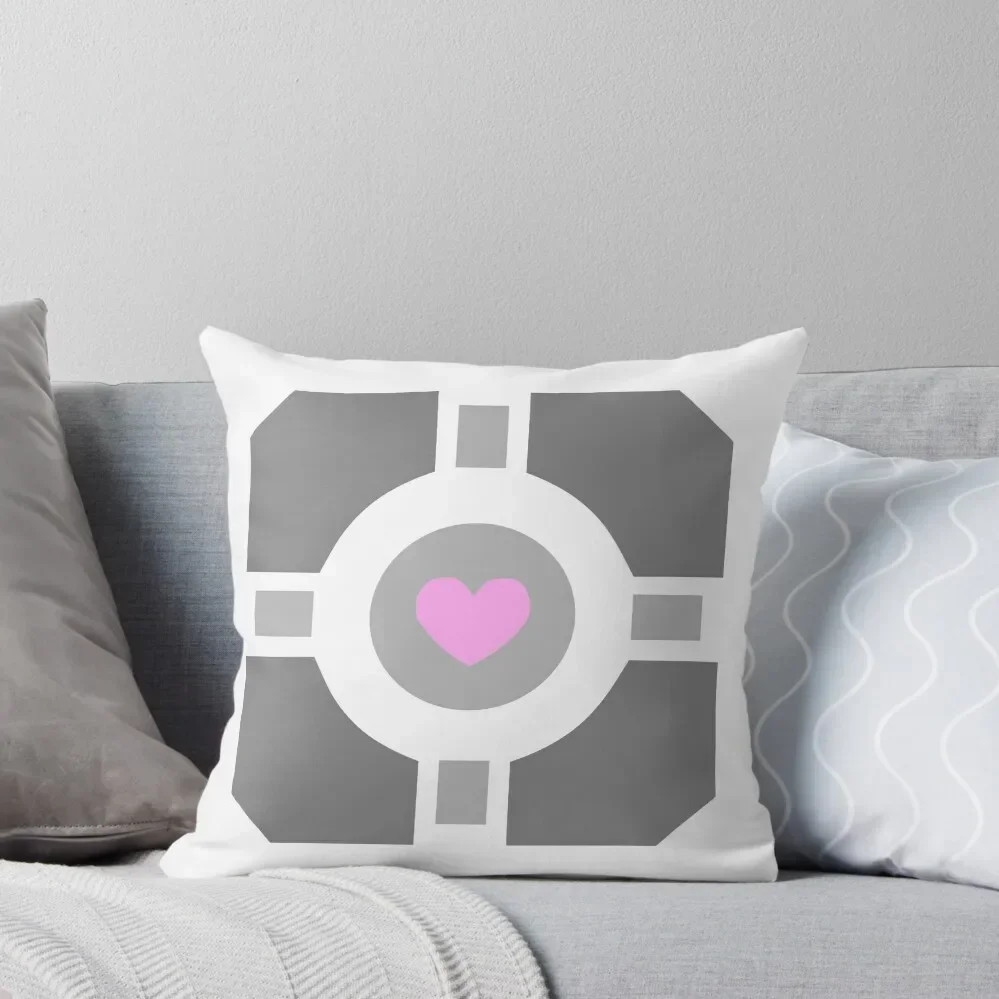 Portal Companion Cube Throw Pillow christmas supplies Christmas Pillows Pillow