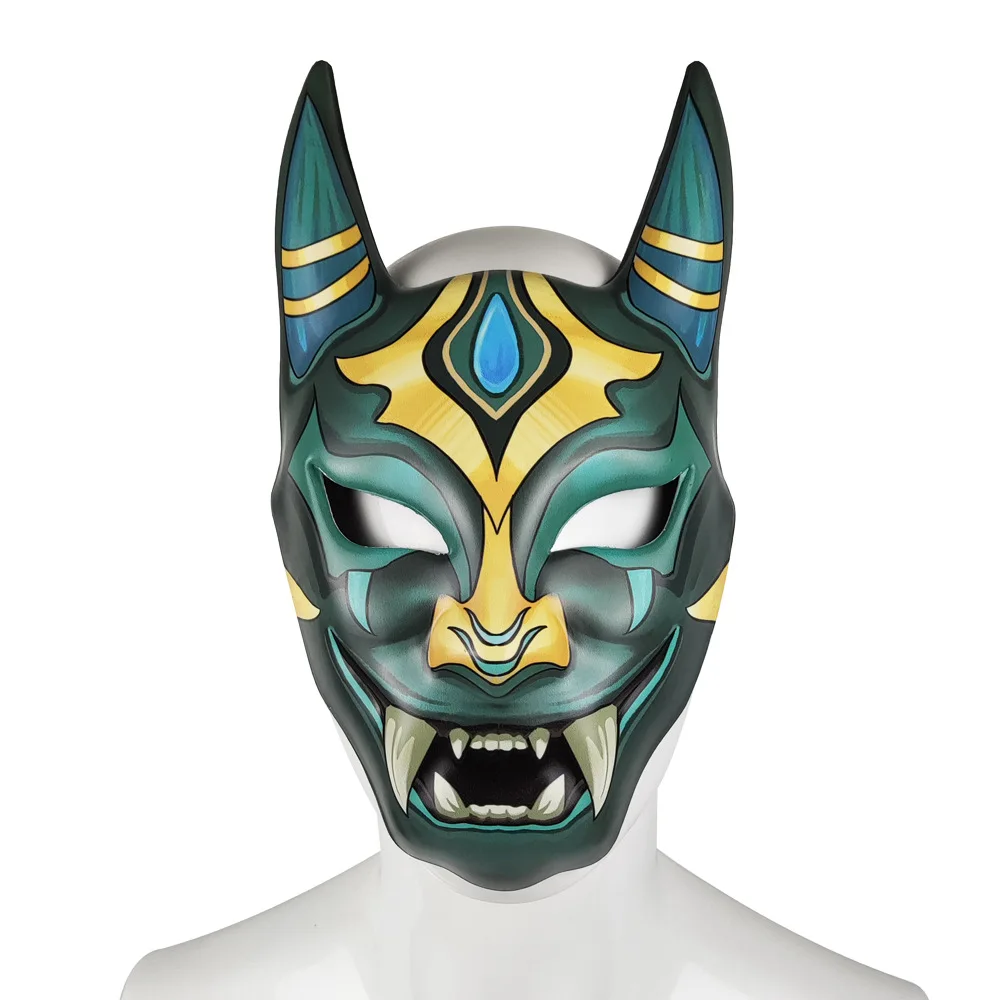 Impact Xiao Hannya Mask Cosplay Adult Kids PU + EVA Helmet Full Face Masks Halloween Masquerade Party