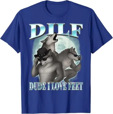 Alter, ich liebe Füße, lustiges Alpha-Werwolf-Mond-Bootleg-Meme-T-Shirt, Y2k-Werwolf-Mond, weiche Baumwoll-T-Shirts, Herrenmode, Ästhetik – Detail 16