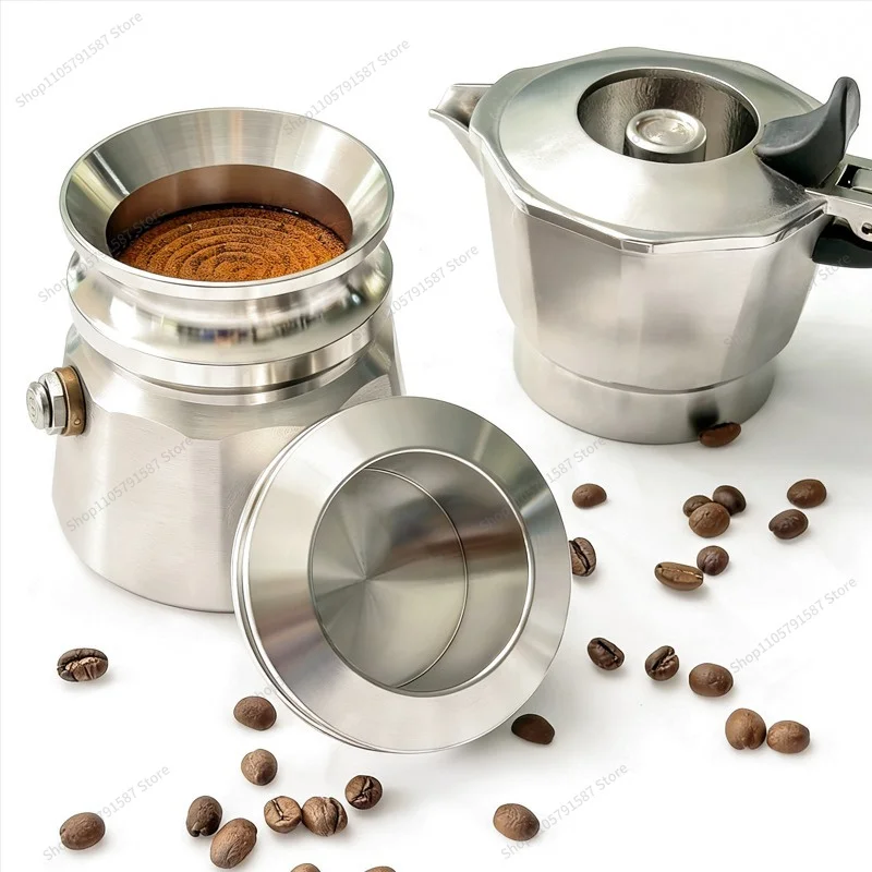 For Pot Cloth Powder Maker 2-in-1 Single Double Universal 304 Stainless Steel Powder Connector Self-weight Press