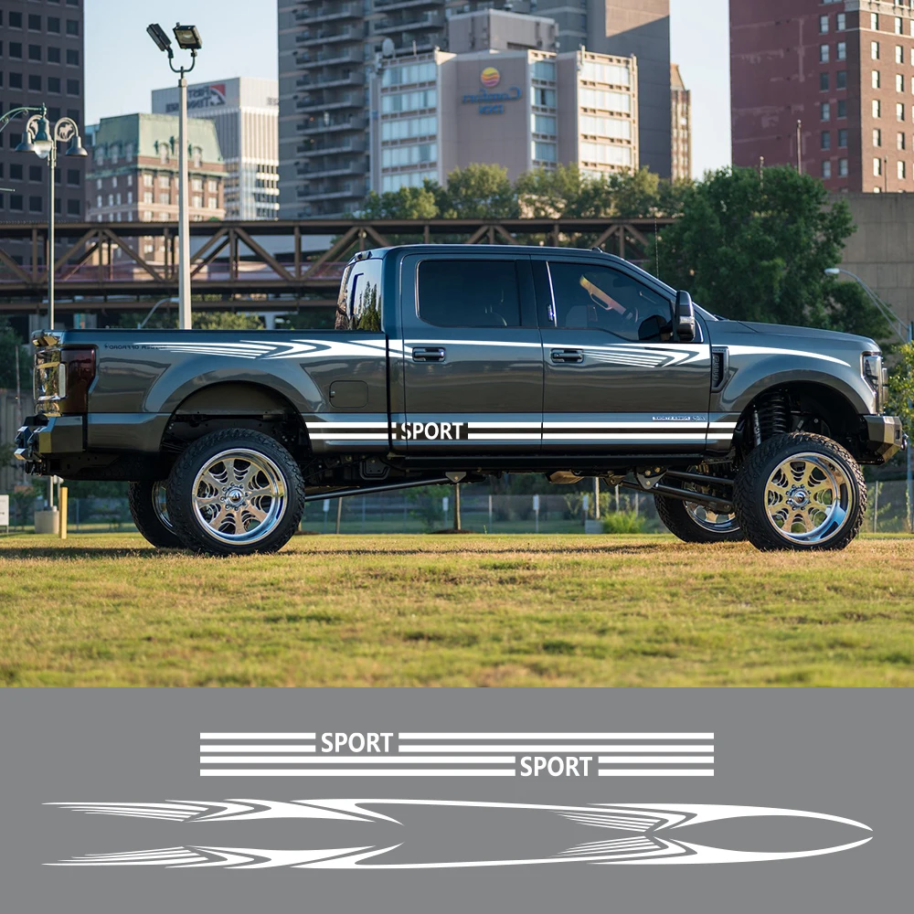 

Pickup Side Body Decoration Sticker For Ford F Series F150 F450 F550 F650 Car Waist Line Vinyl Truck Sport Cover DIY Accessories