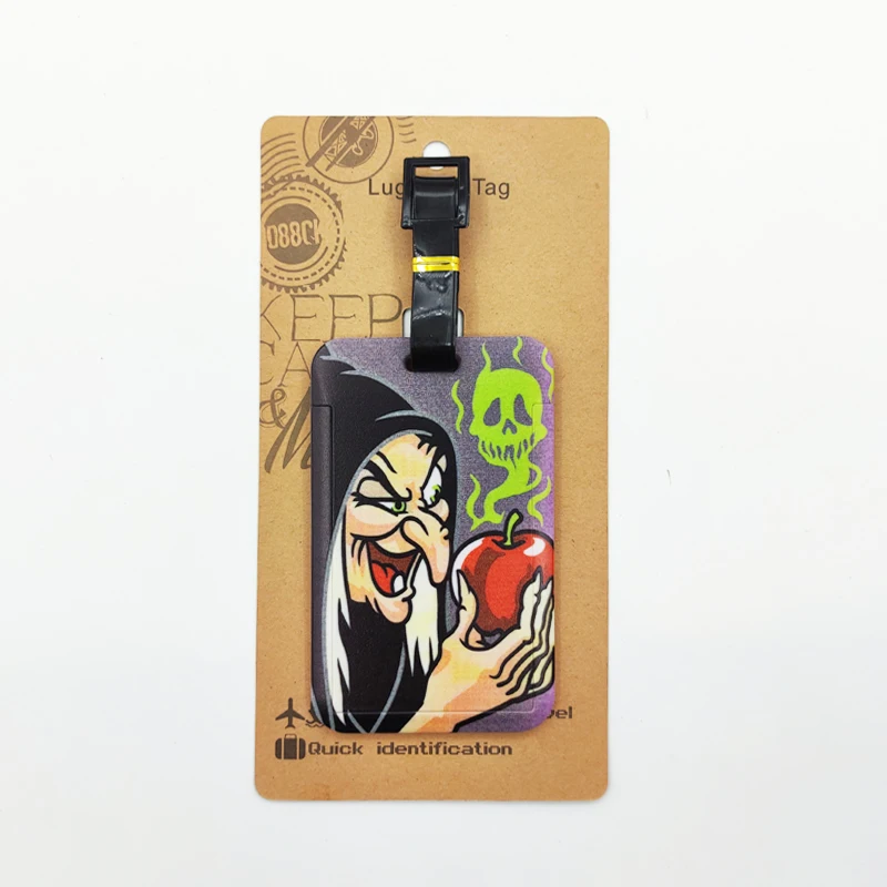 Disney villains Luggage Label Women Travel Luggage Tag Suitcase ID Address Holder Baggage Boarding Portable Suitcase Ticket