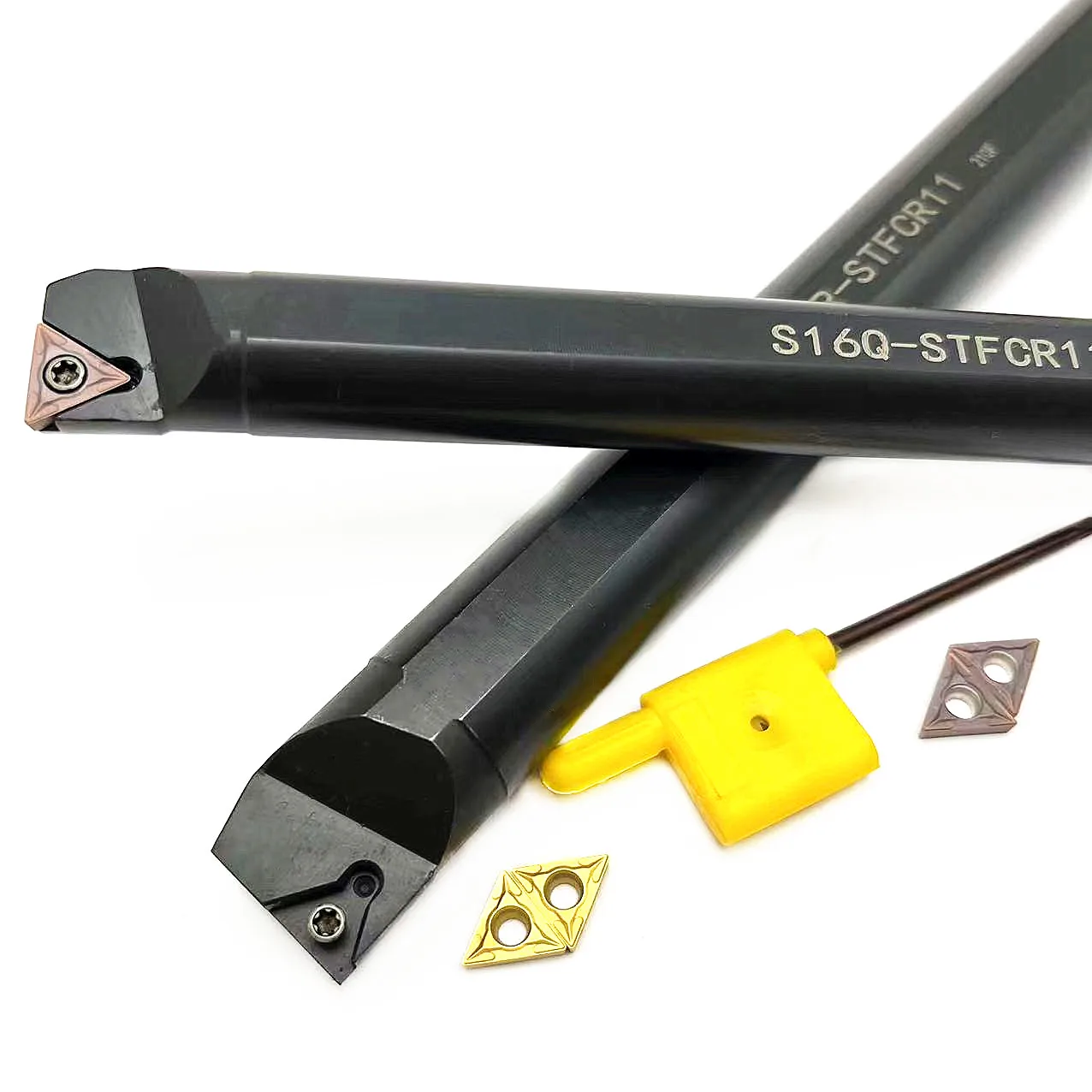 ตัวยึดเครื่องมือกลึงด้านใน S20Q-STFCR11 S16Q-STFCR11 S12M-STFCR11 S10K-STFCR11สำหรับชุดกดสิวตัดเม็ดมีด TCMT110204คาร์ไบด์