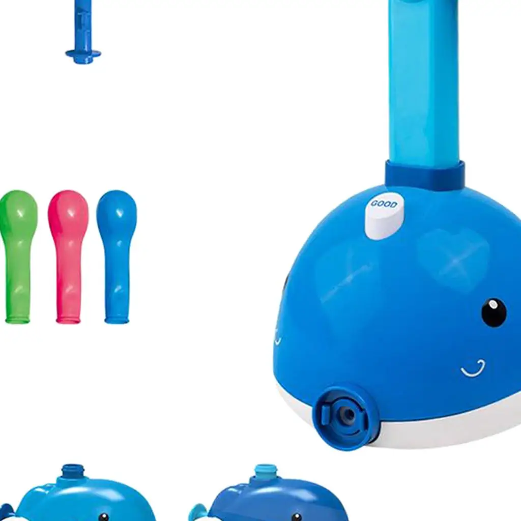 

Balloon Pump Car for Kids, Balloon Powered Car Educational Science Dolphin Launcher Set