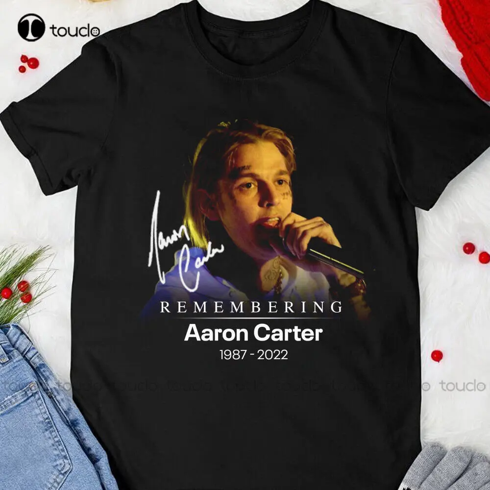 New Popular Aaron Carter Shirt 1987-2022 Cotton Unisex All Size Shirt Outdoor Simple Vintag Casual T Shirts Xs-5Xl Unisex