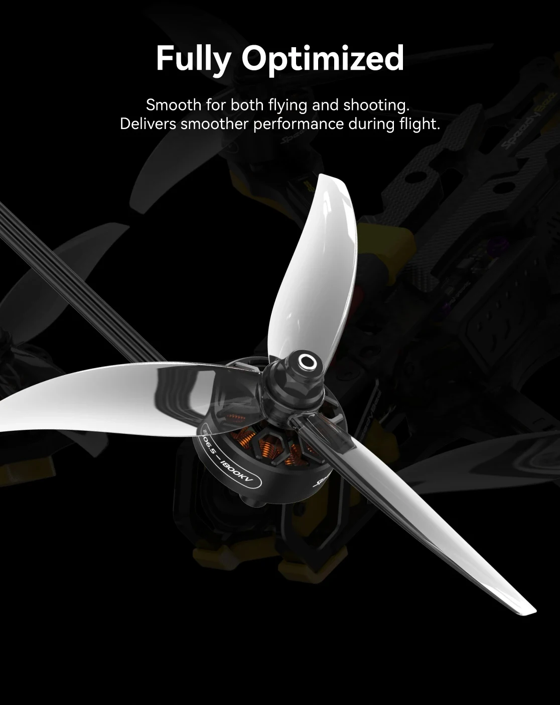 SpeedyBee 2306.5-1800KV Suporte para motor sem escova 6S Lipo Motor para Master5V2 5 polegadas FPV Racing Freestyle Quadcopter