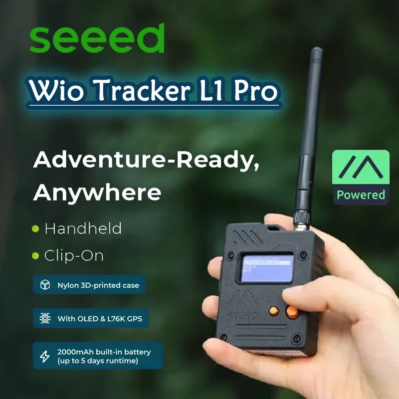 

Металластичный узел Seeed Wio Tracker L1 Pro LoRa Wio-SX1262 862-930 МГц 868 МГц 915 МГц NRF52840 L76K GPS, беспроводной, маломощный