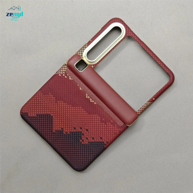 

Кевларовый магнитный чехол для телефона Huawei Pura X — тонкая защита шарниров, защита военного класса, ультратонкий дизайн из углеродного волокна ​