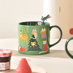 Christmas Creative Mug Cute Gingerbread Man Gift Ceramic Dinner Plate High Quality Kitchen Dessert Dish High Appearanc Water Cup