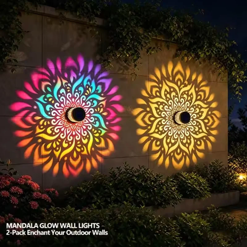 Solar Sunflower Wall Light for Outdoor Garden Decorative Courtyard Lighting Ideal for Patio Fence Terrace Landscape Accents
