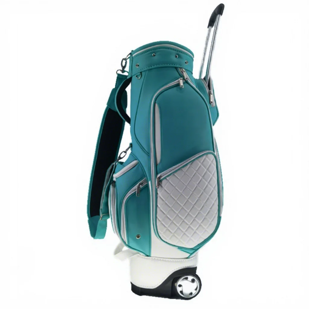 Rolling Golf Cart Bag with Wheels | Portable Golf Stand Bag | Lightweight Waterproof Golf Travel Bag OEM Custom