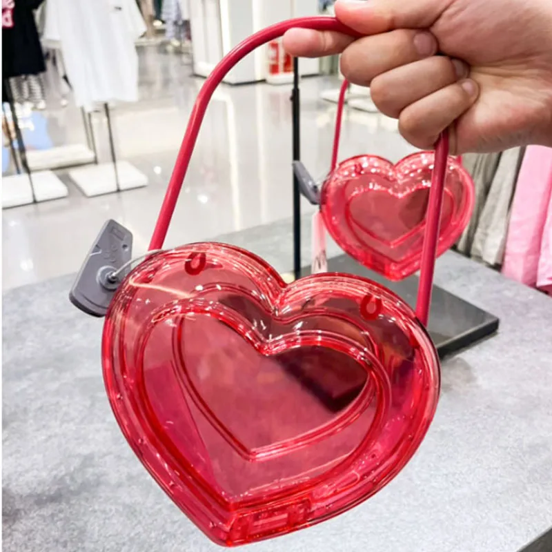 

Transparent Love Acrylic Box Bag Evening Bag Fashion Shell Clip Bag Clutch Bag Mobile Phone Bag