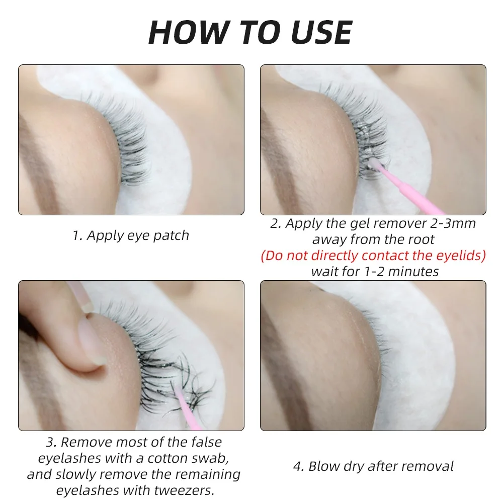 10g Grafting Eyelash Extension Makeup Remover Glue Non-irritating Plant Adhesive Gel Remover Eye Lashes Make Up Glue Remover