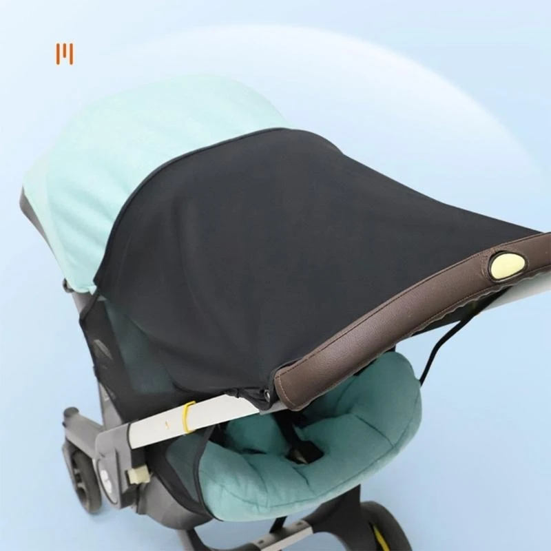 

M76C Sunshade Extension Stroller Cover Sun-Visor UV Protect for Babys Stroller Baby Stroller Summer Accessory Enlarge & Widen