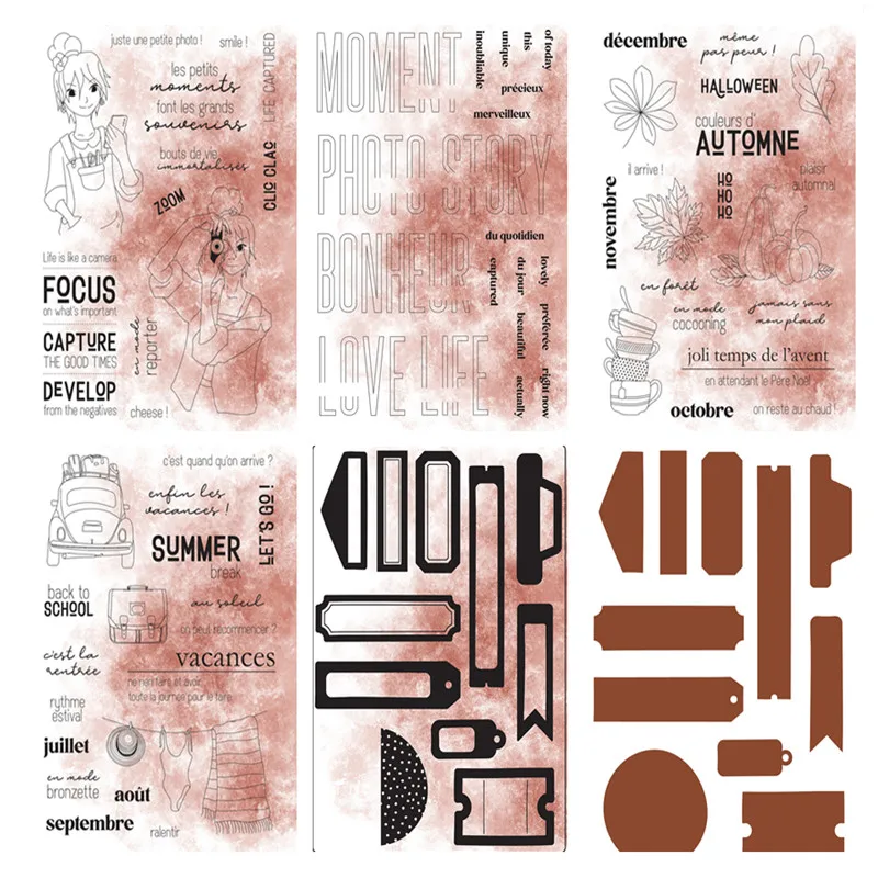 �y�Z�[�����z�t�����X���N���A�X�^���v/�V�[�� DIY�X�N���b�v�u�b�L���O/�A���o�������p�N���A�X�^���v�V�[�g A8012