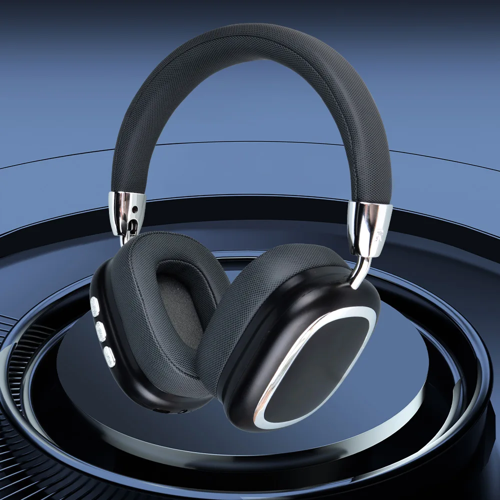 

2025 Top selling Head mounted Bluetooth Earphones Metal DJ Wireless Music Earphones Universal for Mobile Games