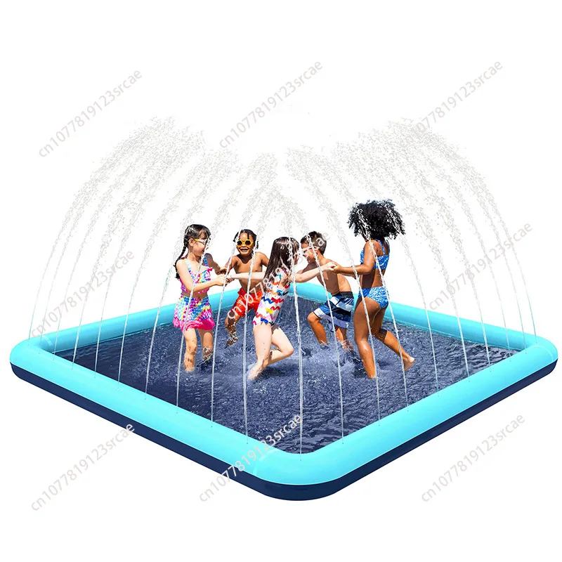 Dog Splash Pad 79Inch Pvc Extra Large Thick Anti-Slipdog Sprinkler Play Pad Summer Outdoor Play Water Pet Toys for Children Gift