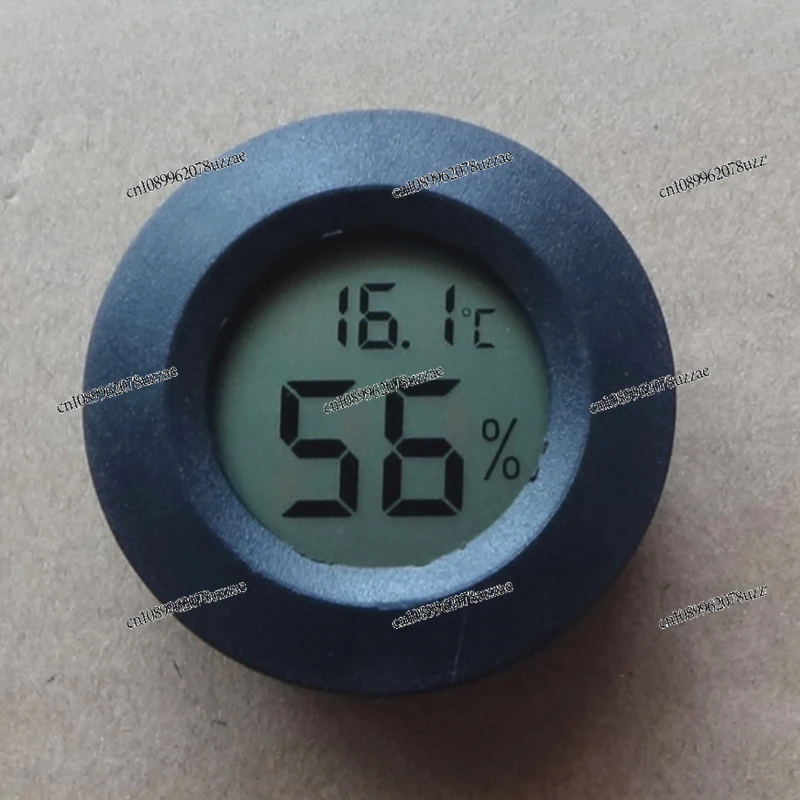 Round Embedded Electronic Thermometer, Electronic Thermometer Acrylic Box Climbing