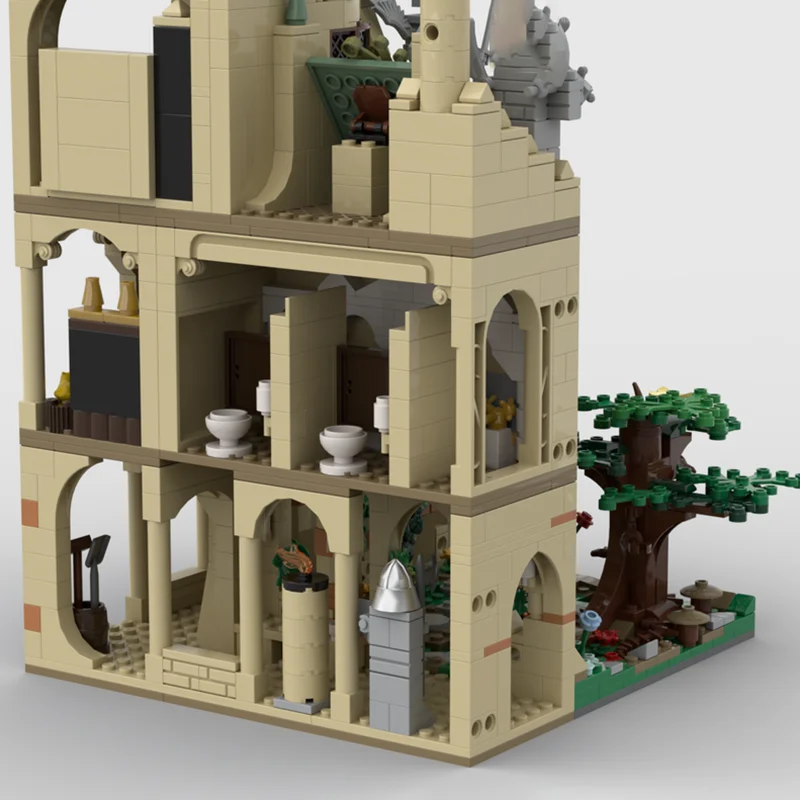 人気映画モデル MOC 組み立てブロック モジュール式変換中庭テクノロジーブロック クリスマスDIYおもちゃ 組み立てギフト