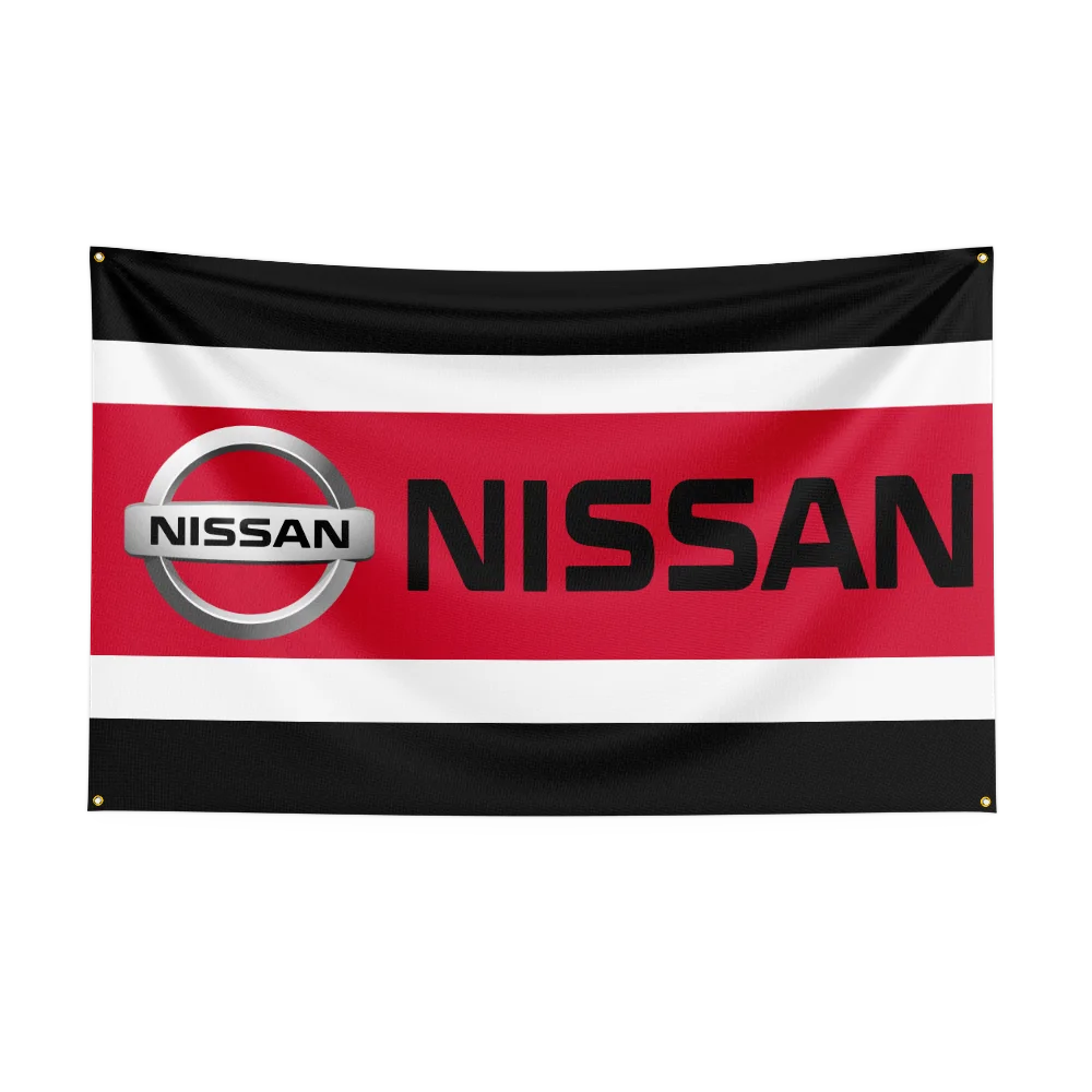 3x5 Ft N-Nissans Racing Car Flag Polyester Printed Car Banner For Decor