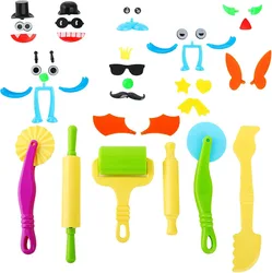 Children DIY Play Dough Tools Set Creative Plastic Cutters Rollers Molds Playdough Decorative Accessories Toddler Kids Toys Gift