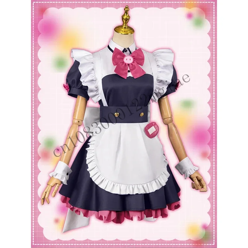 Cosplay Dress Cute Full Set Akiba Maid War Anime Role Mannen Ranko Costume For Women/Girls In Stock CMM221