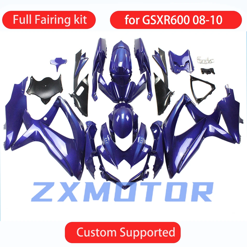 

Для GSXR600 GSXR750 2008 2009 2010 обтекатели мотоцикла GSXR 600 750 08 09 10 Prime послепродажный комплект обтекателей кузова