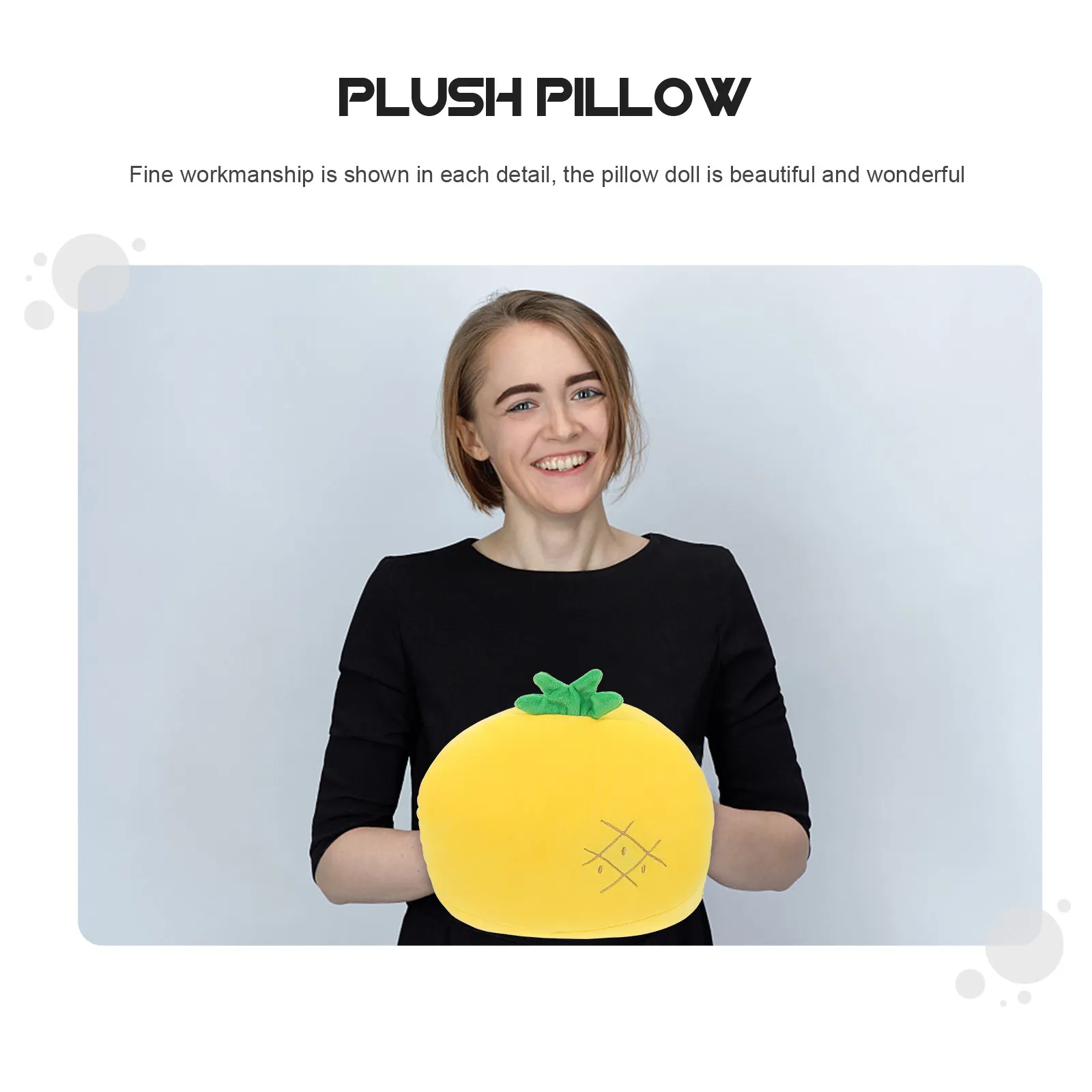 

1Pcs Fruit Shaped Pillow Cushion Soft Cartoon Throw Pillow for Home Office Bed Back Support Comfortable PP Cotton Filling