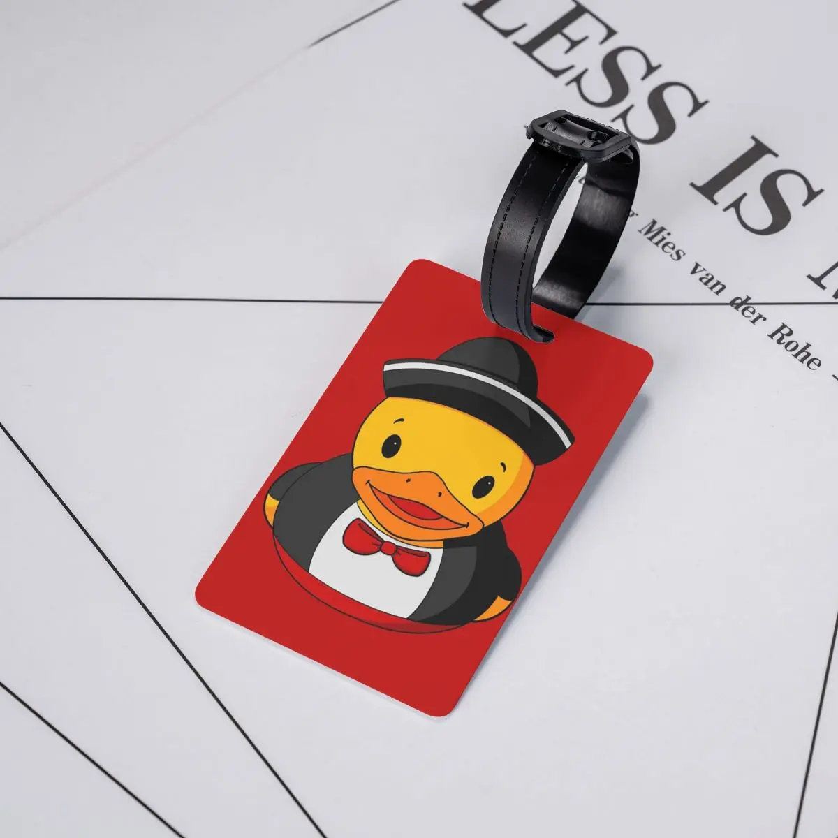

Mariachi Rubber Duck Luggage Tags Suitcase Accessories Travel Baggage Boarding Tag Label Holder ID Name Address