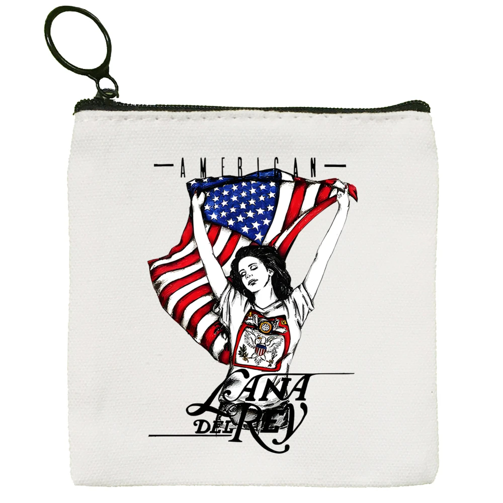 

Lana Del Rey Canvas Cosmetic Bag Cute Makeup Bags Lovely Cloth Wallet Cotton Zipper Purse Storage Organizer Pencil Bag