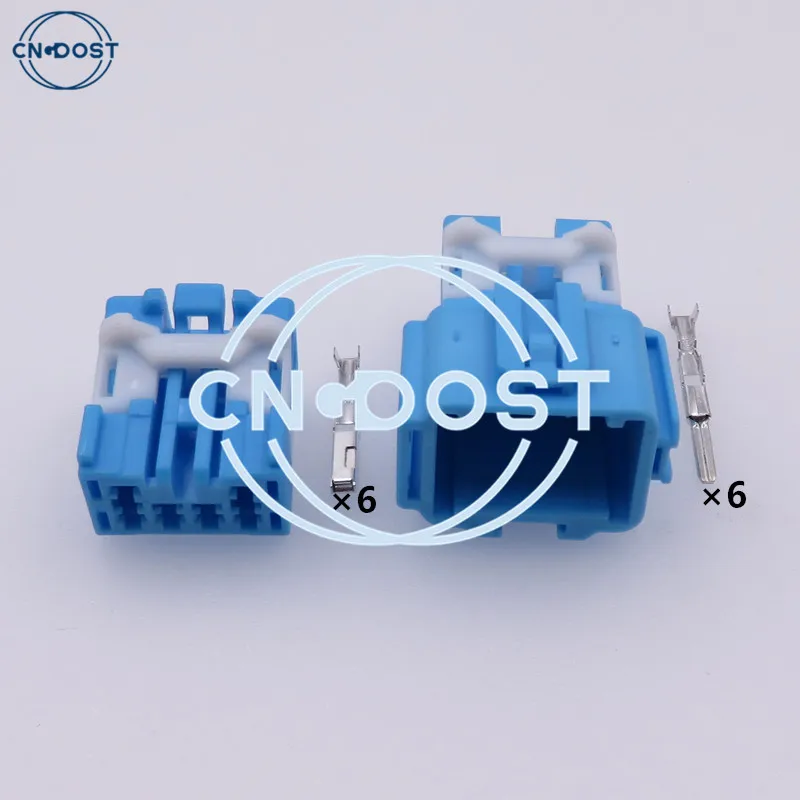 1 Set 6 Pin Automobile Light Power Connector Car Lamp Cable Plug Socket AC Assembly For Honda 6098-1373 6098-1377