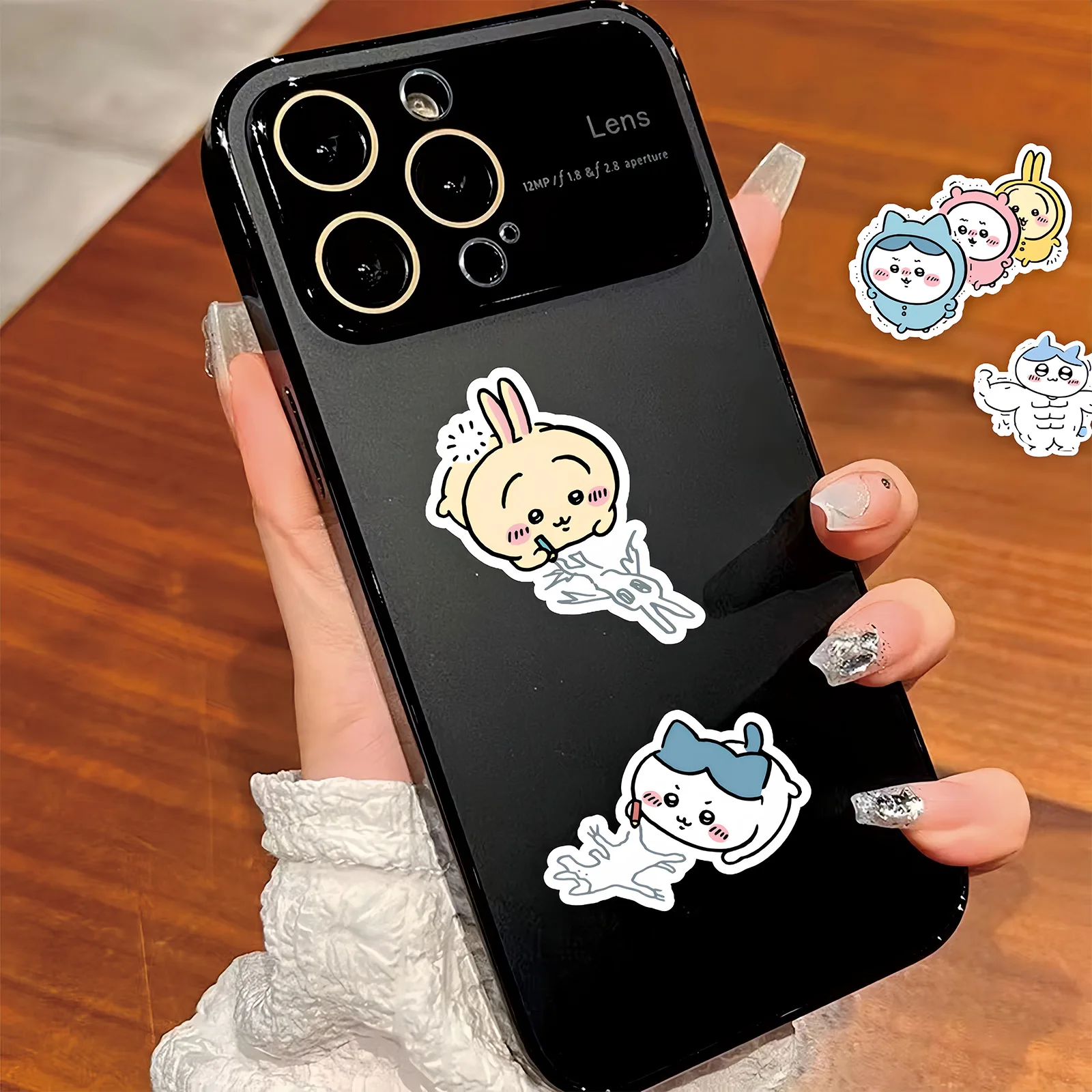 100 قطعة Kawaii Chiikawa المياه الكتابة على الجدران ملصقات للأطفال الفينيل قابلة لإعادة الاستخدام ملصق كمبيوتر محمول لطيف الكرتون الشارات الاطفال اللعب الديكور