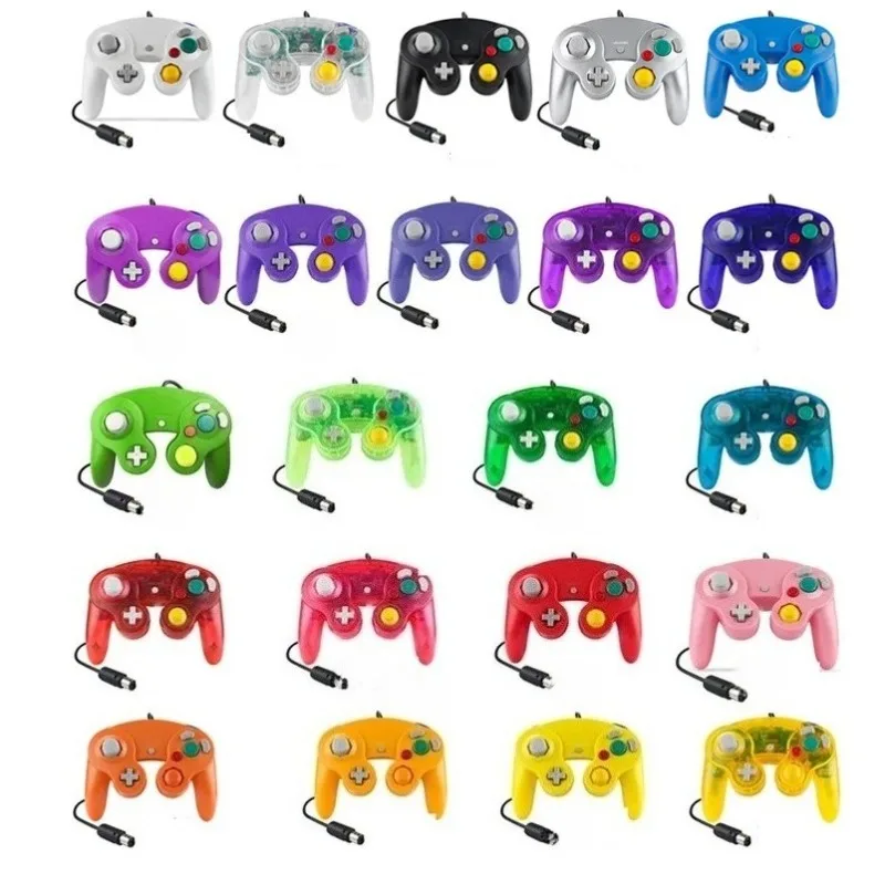 Multi-Colors for Game Cubes Controller Wired Gamepad Controller for GameCube NGC Wired Gamepad Joystick
