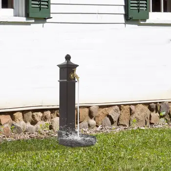 方形戶外水柱附水龍頭獨立消防栓水龍頭復古水柱,適用於花園、牧場、後院灌溉 10 最佳銷售 水龍頭花園 - №2