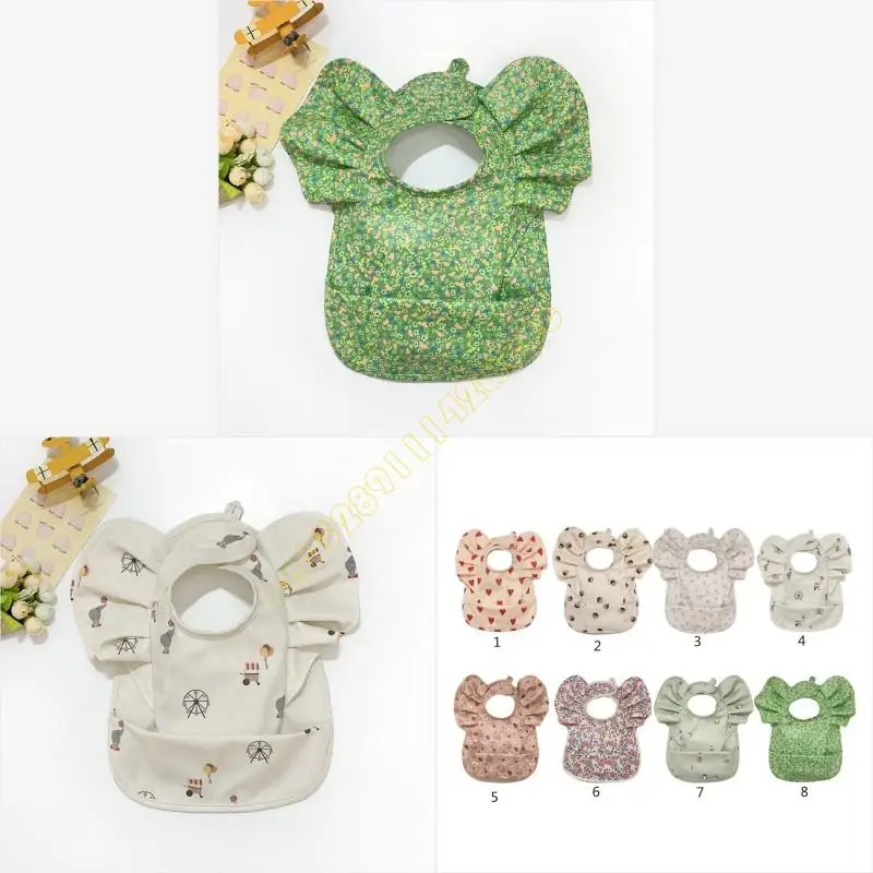 

Baby Bib PU Macrames Cartoon Saliva Towel Appease Accessory Supplies Bedroom DXAD