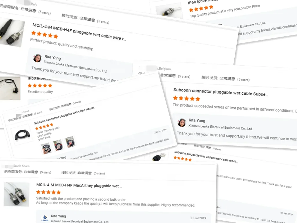 Fornitore Impermeabile IP69 Connettore Pluggable Wet Subconn Subacqueo ROV Cavo Coassiale Presa Vite In Ottone RF per Fotocamera