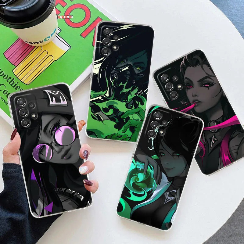 

Hot Game Neon Valorant Killjoy Phone Case For Samsung Galaxy A56 A57 A37 A55 A54 A36 A35 A26 A25 A16 A17 A07 A52 A34 A21s Cover