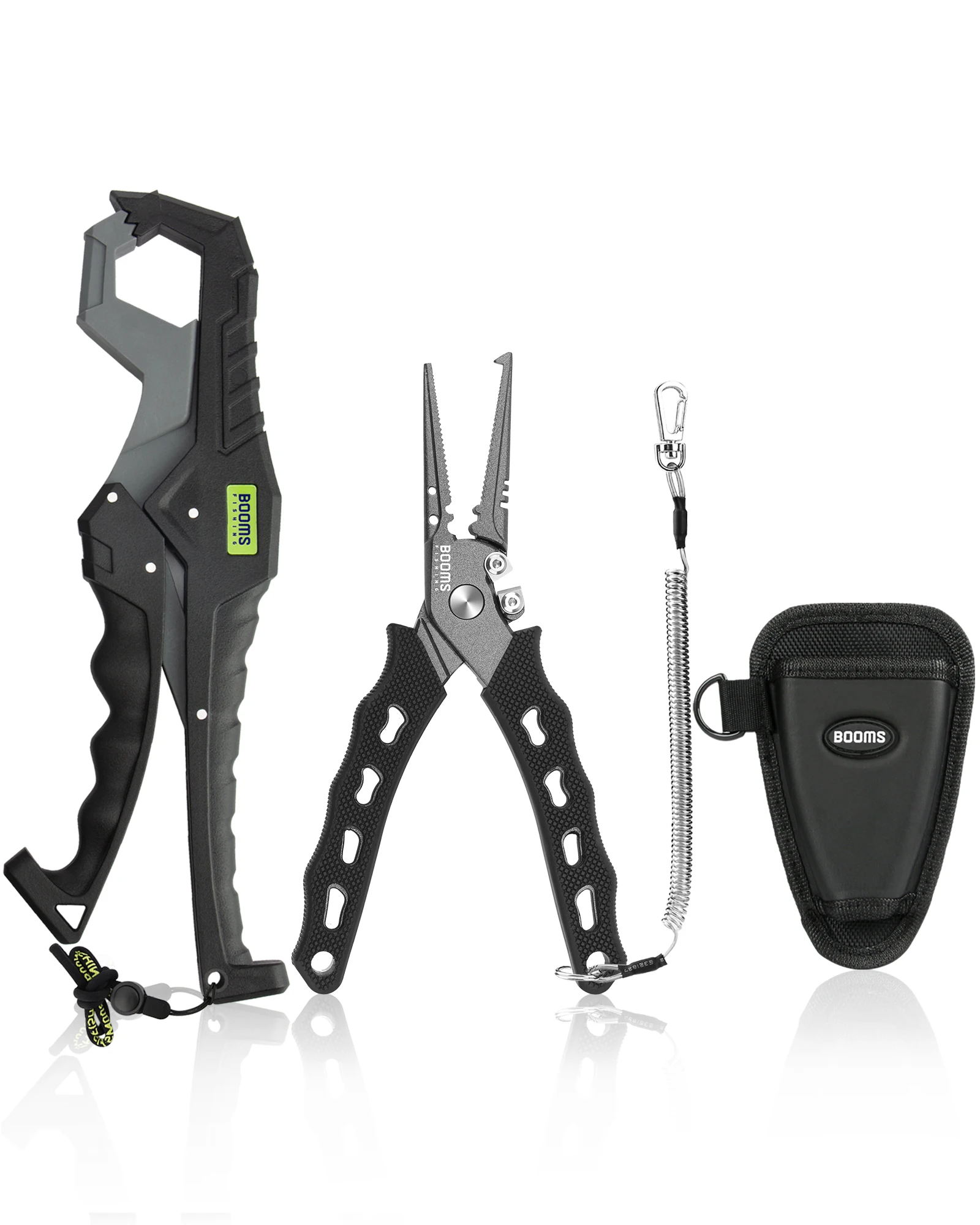 Booms Fishing G5F7 Angelzange und Fischgreifer, zusammengesetztes Werkzeugset mit Lanyard-Hülle, rostfrei, korrosionsbeständig, sicher für Fische – Detail 6
