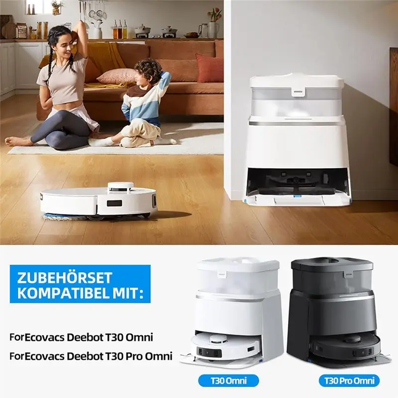 ABKR-Comprehensive Accessory Collection For Ecovacs Deebot T30 Omni / T30 Pro Omni, Robot Vacuum Maintenance Kit image 3