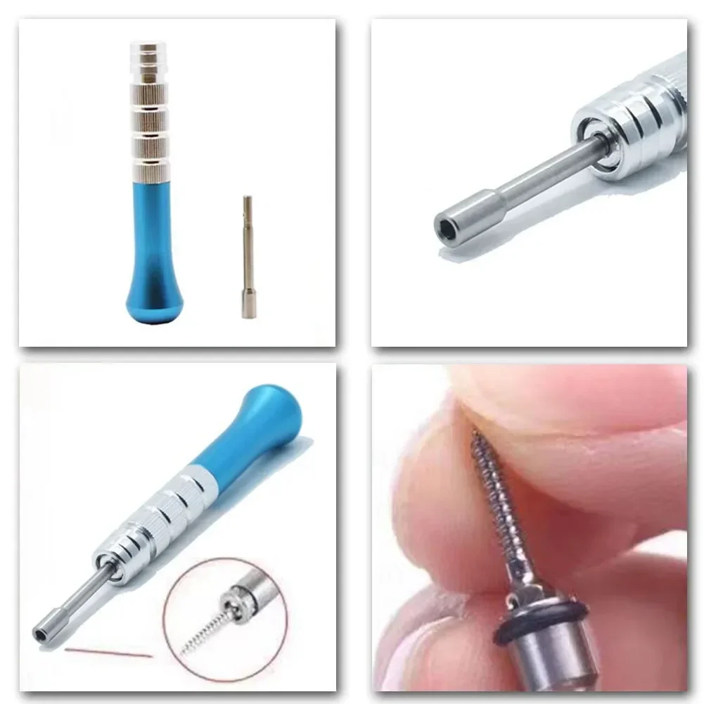 Titanium Dental Lab Micro Mini Implants Orthodontic Anchor Screw with Self Drilling Screwdriver Hexagonal Wrench Handle Dentist
