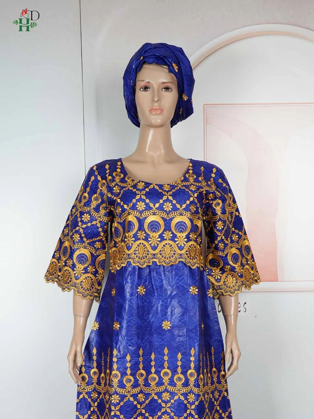 Nuevo vestido tradicional africano para mujer, traje Bazin Riche bordado dorado, vestido Bubu de fiesta, bata Abayas, caftán Boubou Djellaba