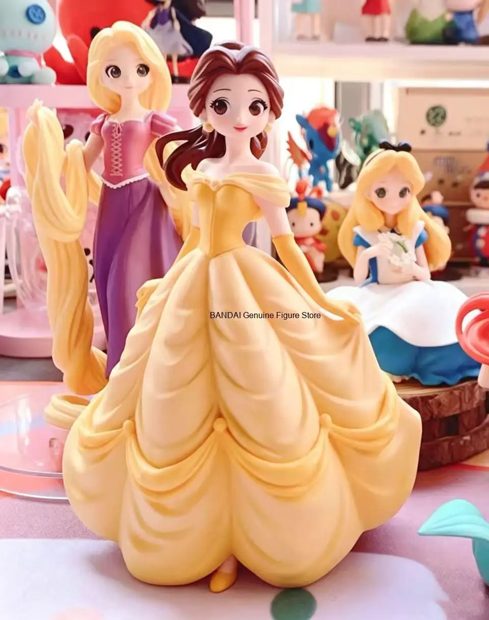 Genuine Banpresto Crystalux Disney Princess Figure Series, Belle, Ariel, Alice, Snow White, Rapunzel, Anime Prize Figure view 4