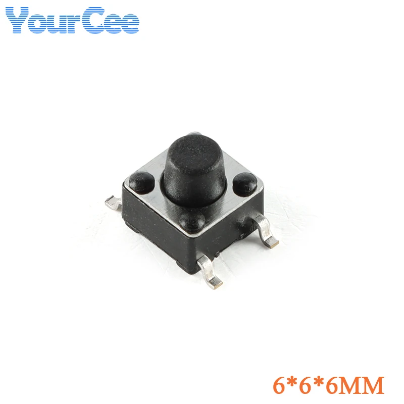 100 шт./20 шт. микропереключатель 6 × 6 3,1/4,3/5/6/7/8/9/10 мм мгновенный переключатель тактовый кнопочный переключатель 4-контактная катушка 3,1 мм 4,3 мм 5 мм 8 мм 9 мм