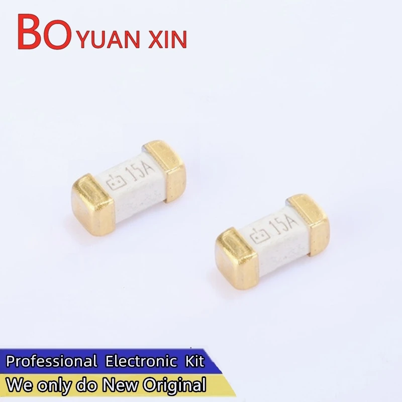 BYX KEJI 50PCS Gold Foot WDS2410-T1500 1808 2410 15A  SMD Fast Blow Fuse 2410 125V 220V 250V  Ultra-rapid Fuses