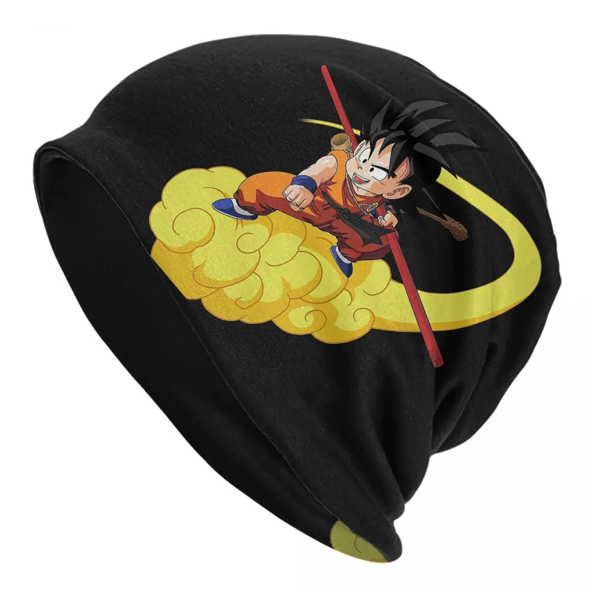 Goku con Nimbus volador Dragon Ball Bonnet sombreros Otoño Invierno calle Skullies gorros sombrero DBZ para hombres mujeres primavera gorra de doble uso