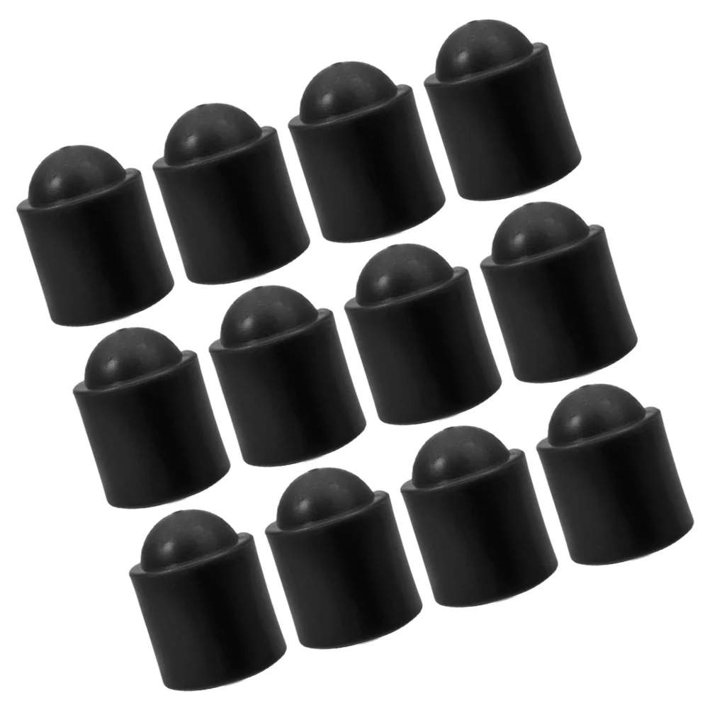 

12 Pcs Billiard Cue Protective Cover Cues End Protectors Pool Covers Supply Protecting Part Cap Rubber Replaceable Rod