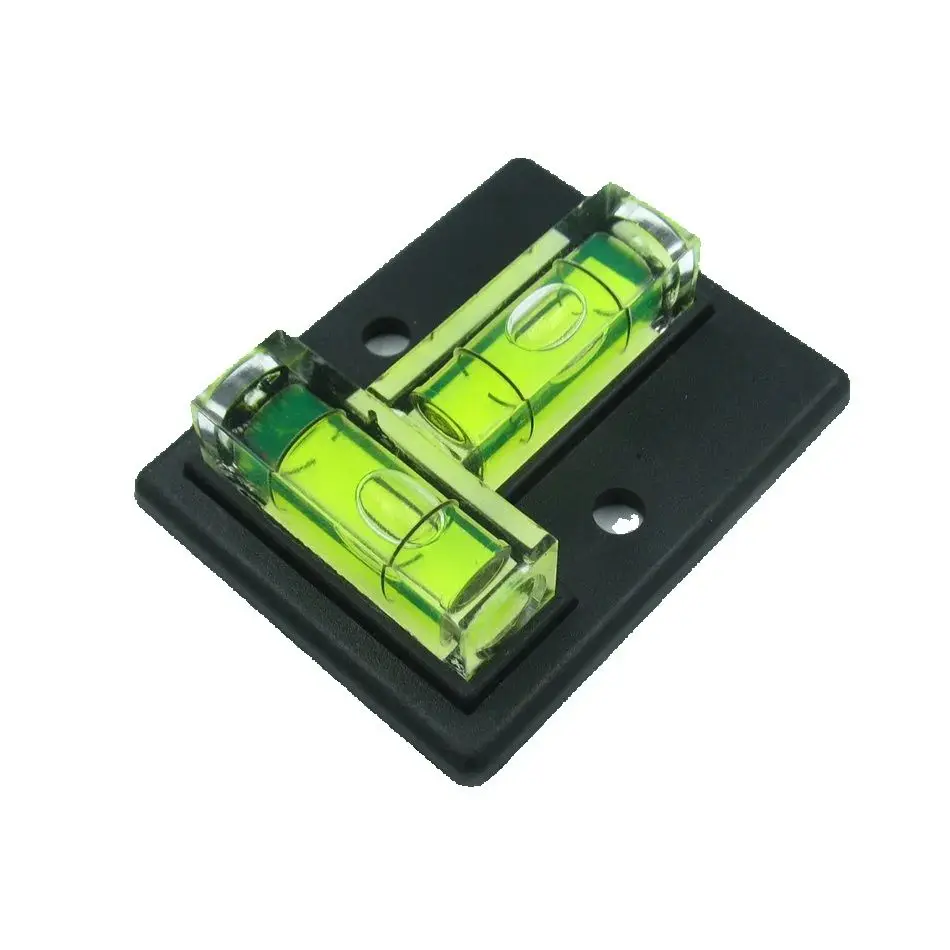 HACCURY Plastic T-type Level Bubble Triangular Red Black Orange Color Acrylic Level Vails Ruler Horizontal Instrument