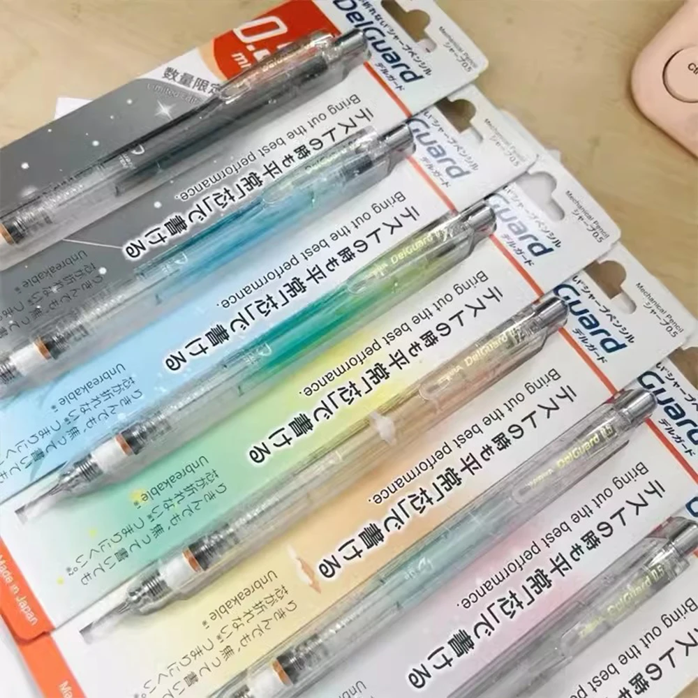 Japan ZEBRA Mechanical Pencil MA85 Is Not Easy To Break The Core Activity Delguard Transparent 0.5mm Drawing Writing Stationery