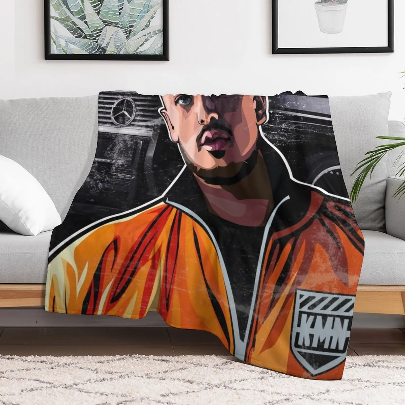 AZET KMN GANG / German rap / HipHop / Rap music Throw Blanket