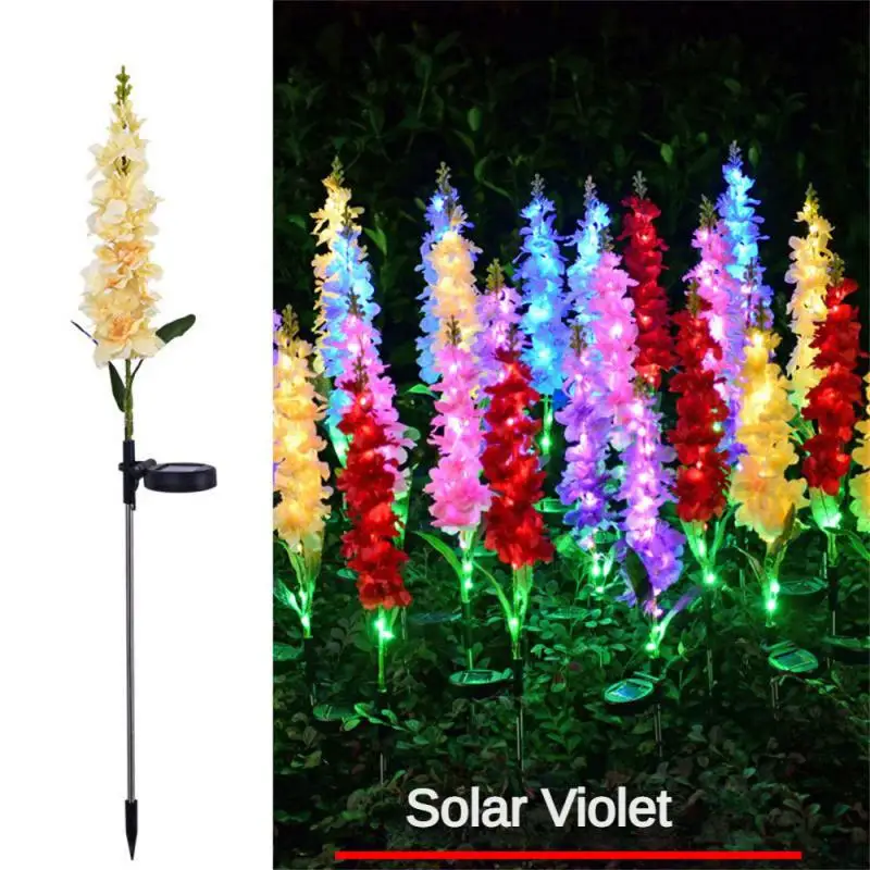 Illumination Decorative Lights Landscape Solar Light Solar Energy Decorate Flashlight Fairy Tale Violet Lawn Light Violets